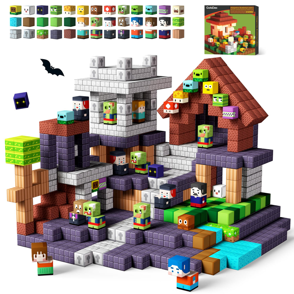 GobiDex Zomblocks colorful cubes spark imaginative play and colorfully enhance early motor skills.