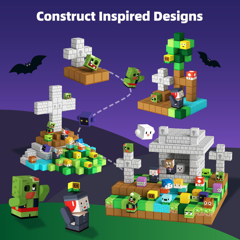 GobiDex zomblocks story-world: kids build scenes for storytelling and role-play.
