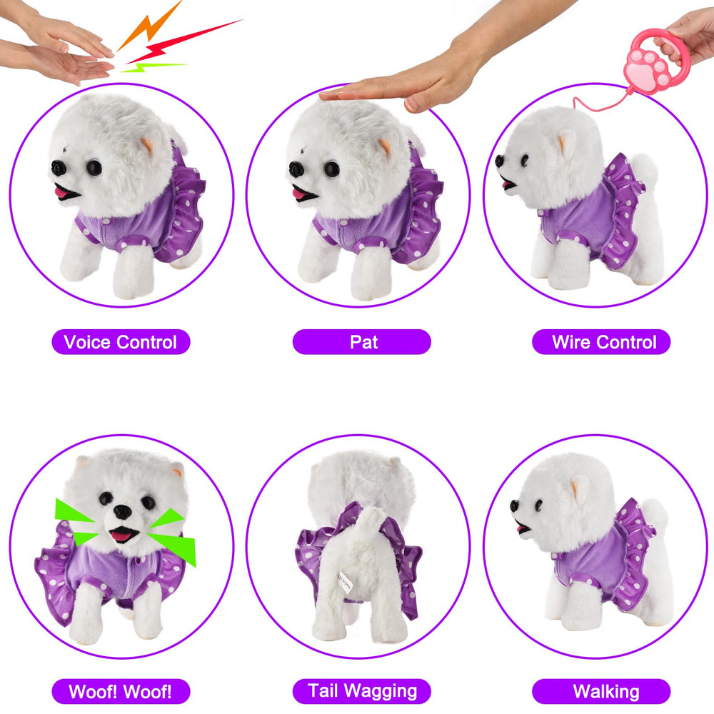 GOBRILLFUN walking dog toy showing barking action for storytelling