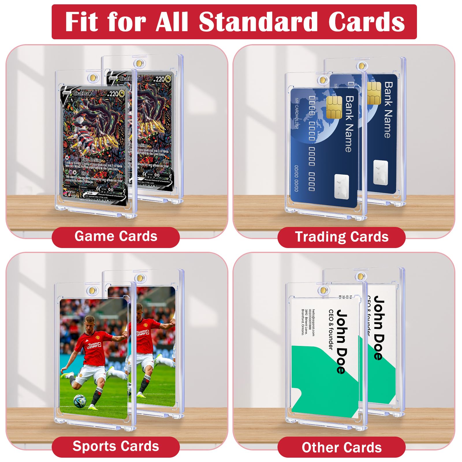 GoClimber display on shelf highlighting easy viewing of collectible cards.