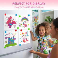 Gocozer kids painting with water set in use on table.