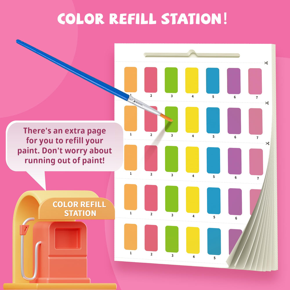 Gocozer paint-with-water kit cover features an included oil painting pen.