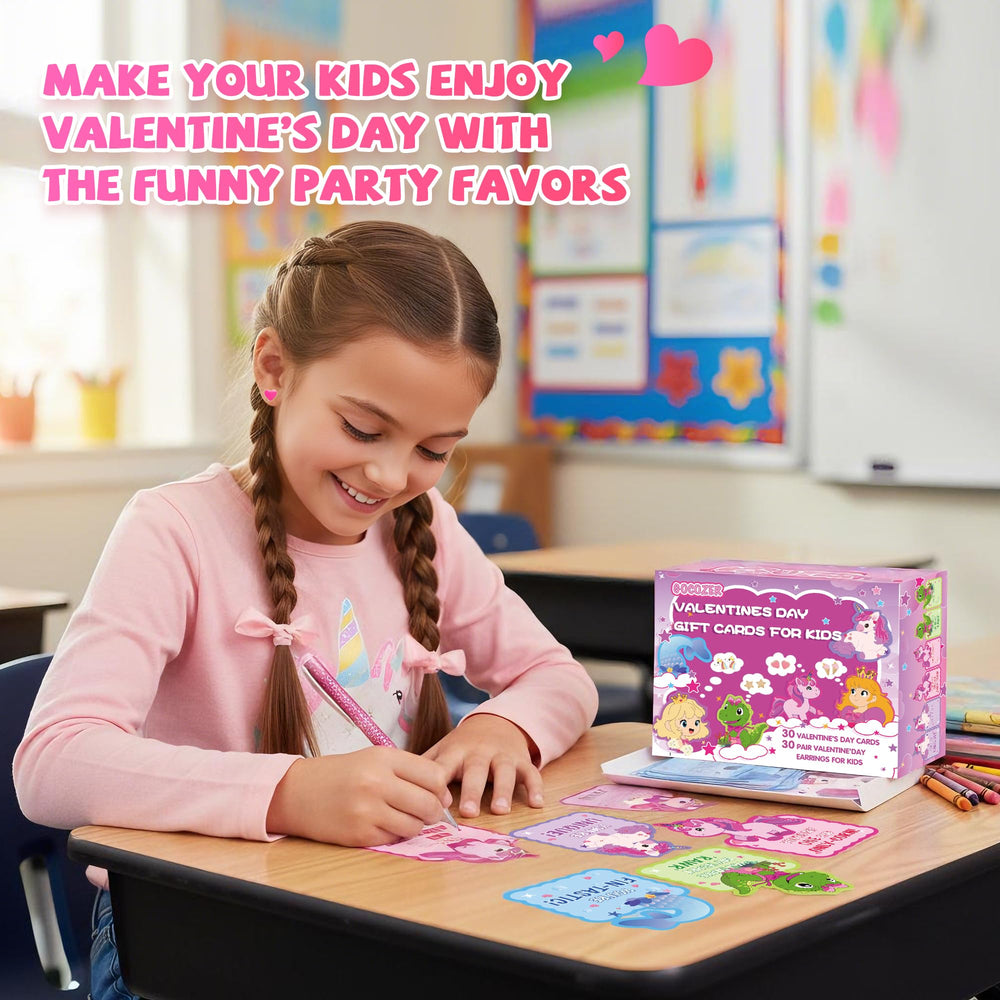 Gocozer colorful valentines set ideal for party favors.