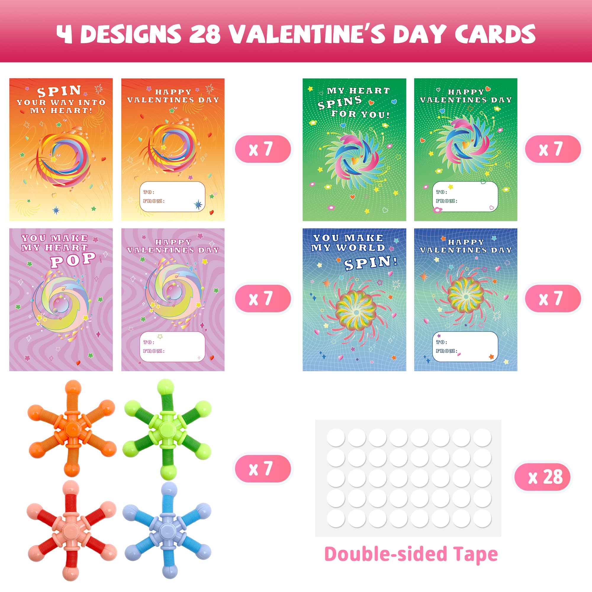 Gocozer four-card designs shown for unique valentines messages