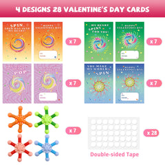 Gocozer four-card designs shown for unique valentines messages