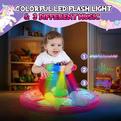 GODELAIF Unicorn Sit and Spin steering wheel action demonstrates spin control.