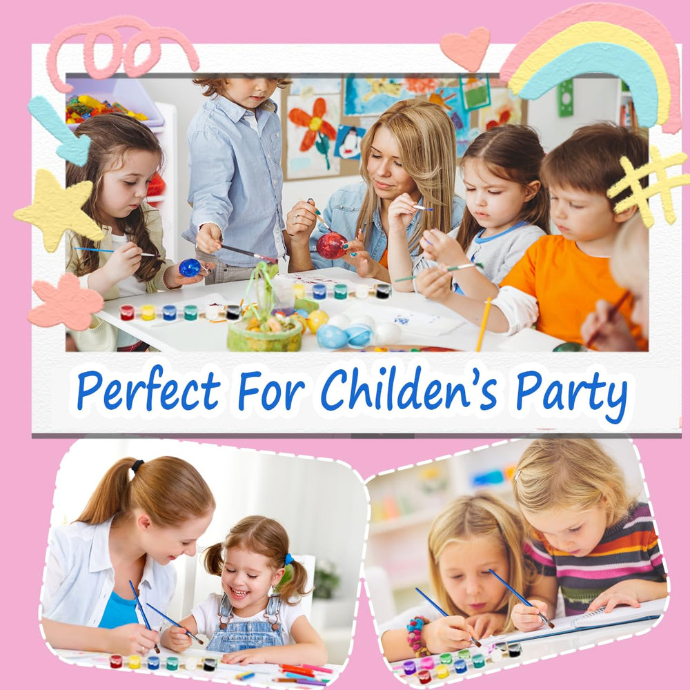 GODLIY washable acrylic paints provide vibrant pigments and easy cleanup