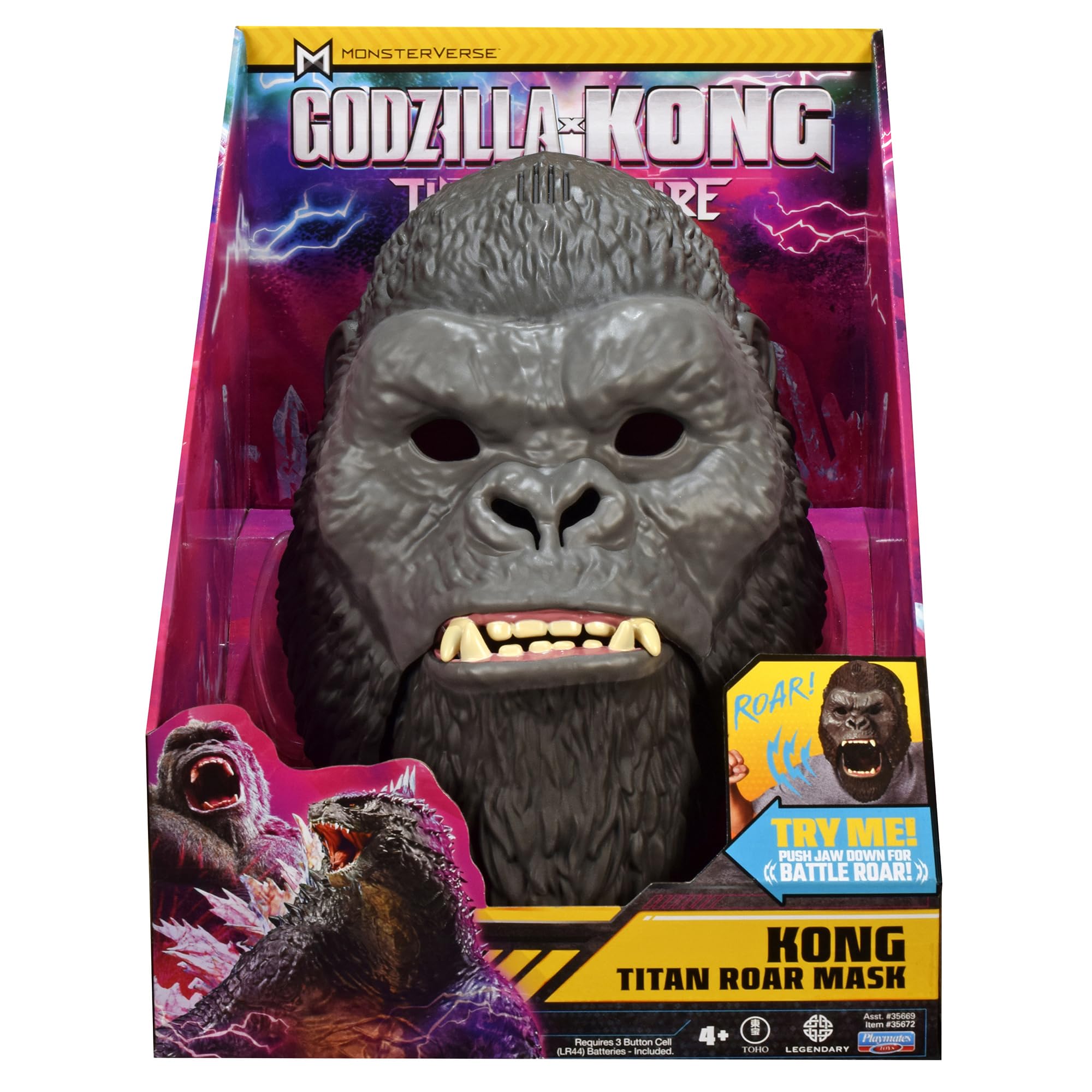Godzilla x Kong Kong interactive mask detailed design for authentic visuals