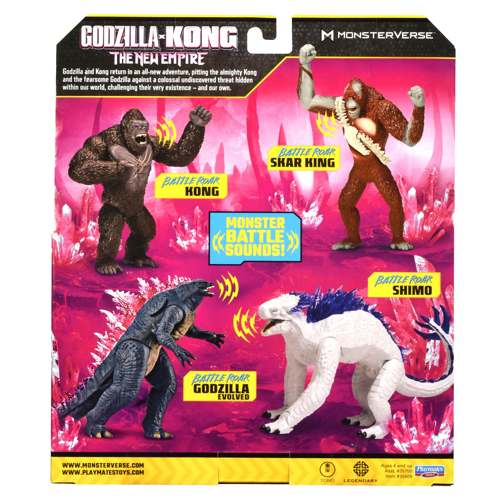 Shimo figure ready for MonsterVerse display with other figures.