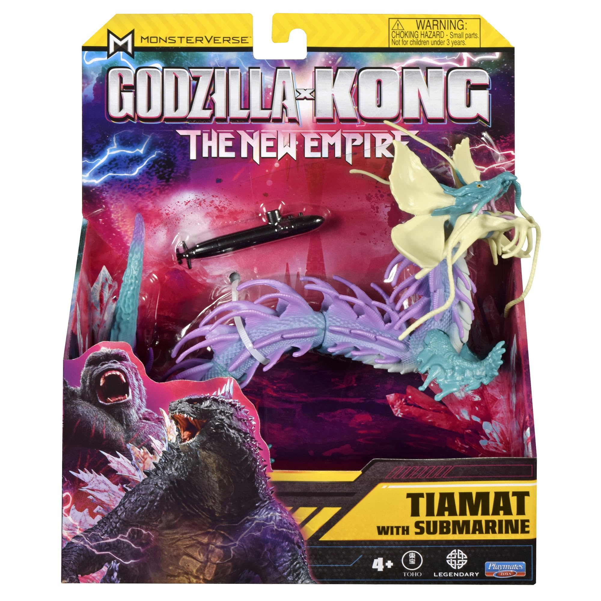 Godzilla X Kong TIAMAT articulated joints enable action-ready poses.