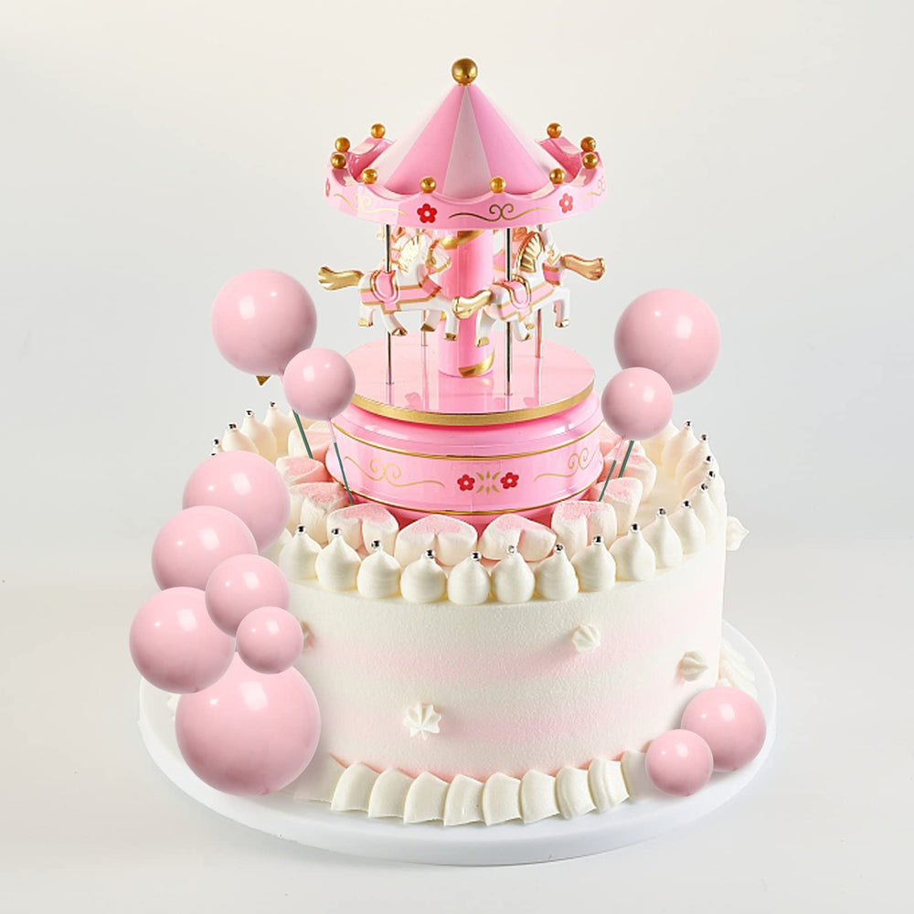 Goensjt pink ball topper 2.5cm close-up adds subtle color.