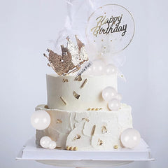 Goensjt white ball cake topper 20mm provides quick decorating solutions