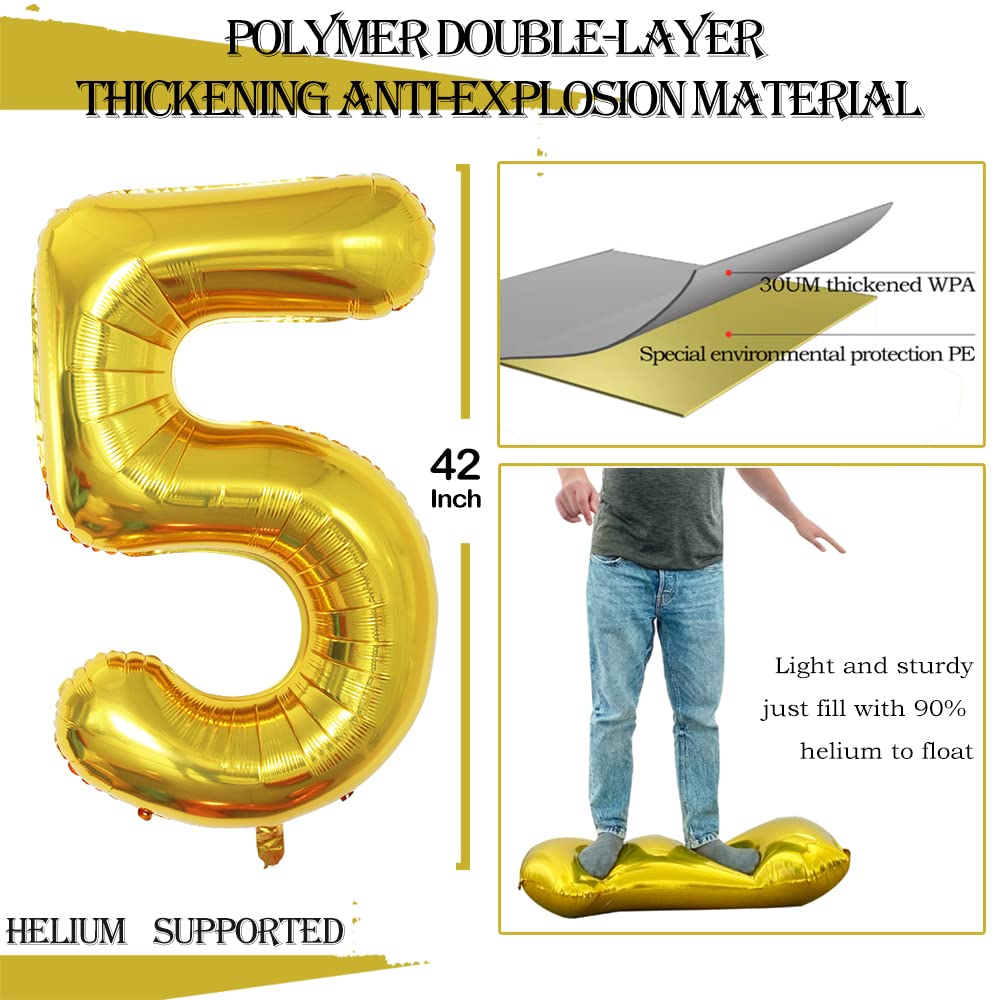 GOER Number 1 42inch foil balloon highlights entrances with bright shine.
