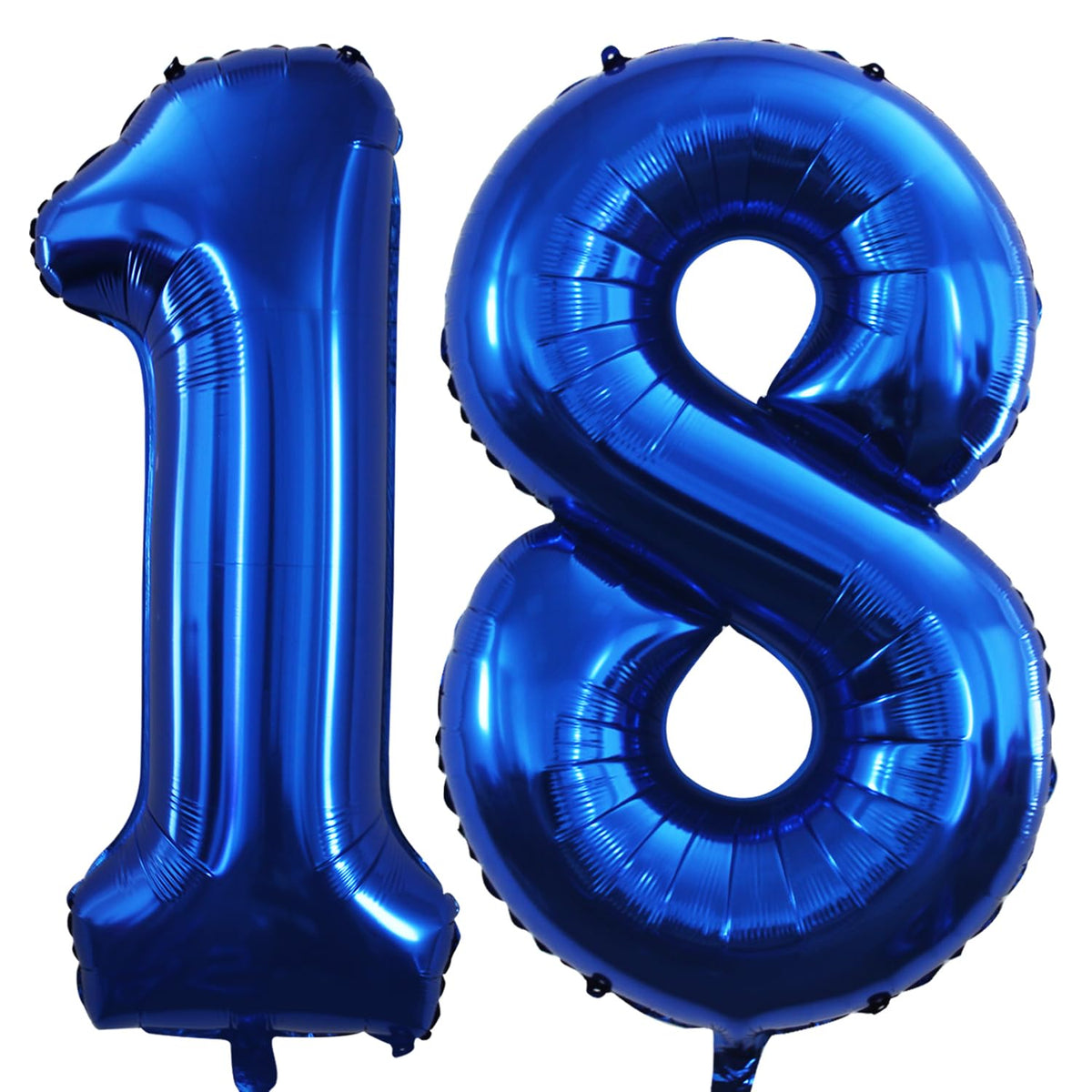 GOER number 18 foil balloon 42 inch adds a bold focal point for 18th birthday celebrations.