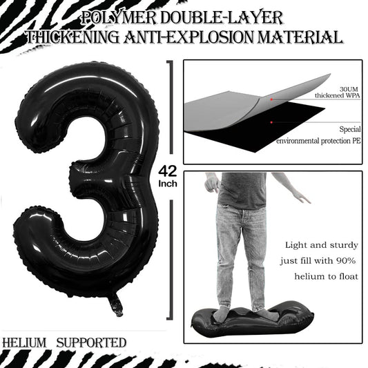 GOER Number 30 balloon reflects light like a mirror, perfect for photo moments.