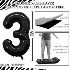 GOER Number 30 balloon reflects light like a mirror, perfect for photo moments.