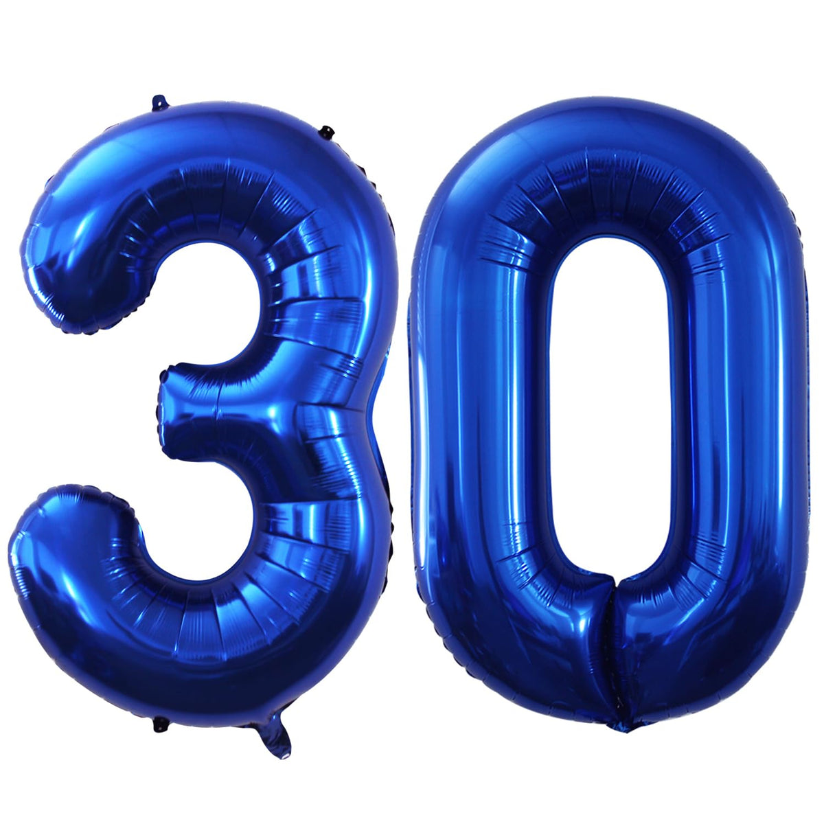 GOER number 30 blue foil balloon for 42-inch decor, reusable and eye-catching