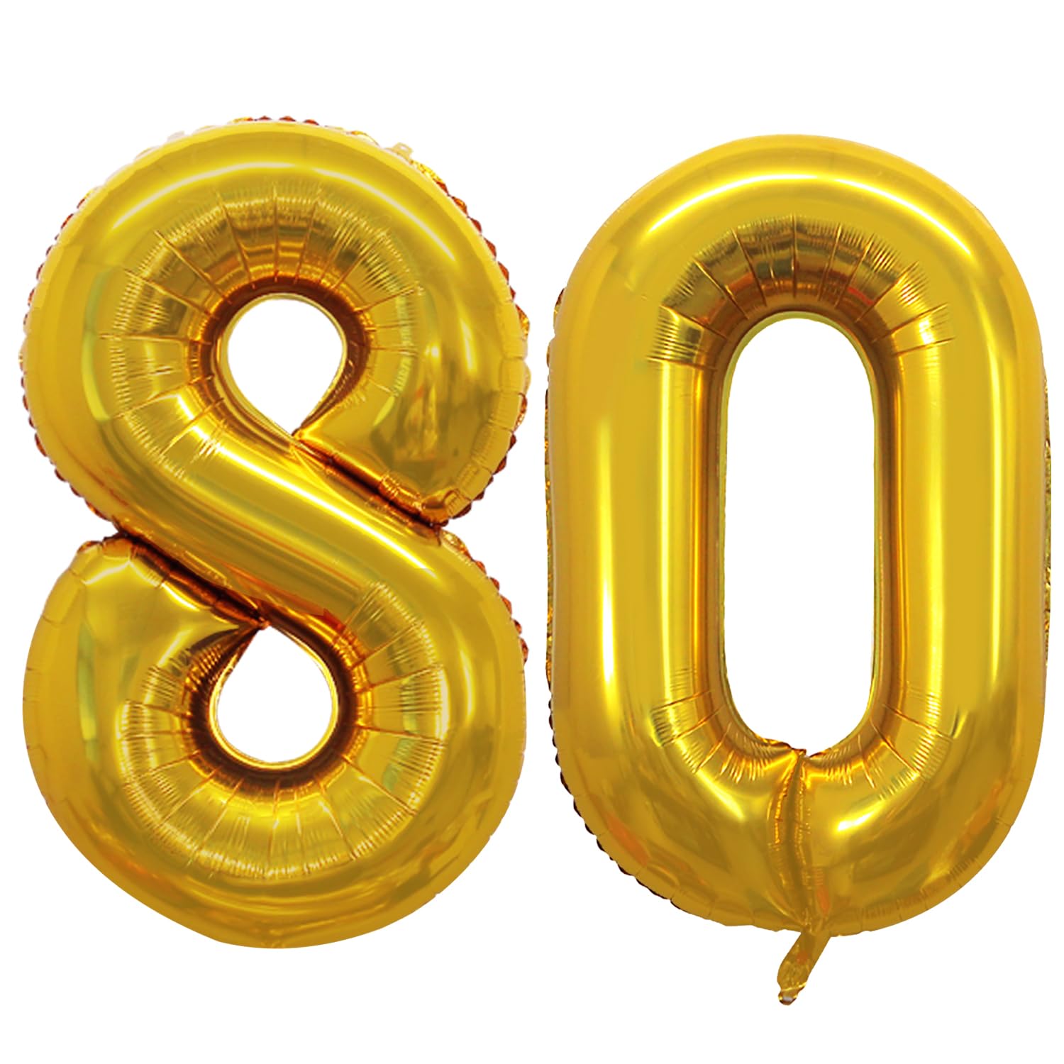 GOER 42-inch gold number 80 balloon shines as a striking milestone centerpiece