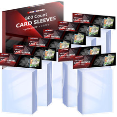 GOESCHANGE 800-count penny sleeves pack front view for organized card protection.