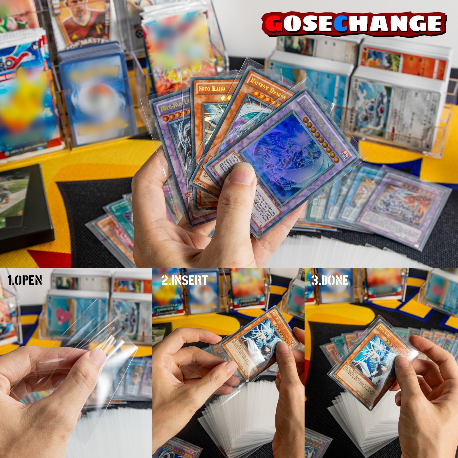 GOESCHANGE packaging and sleeves offer easy storage and organized display.