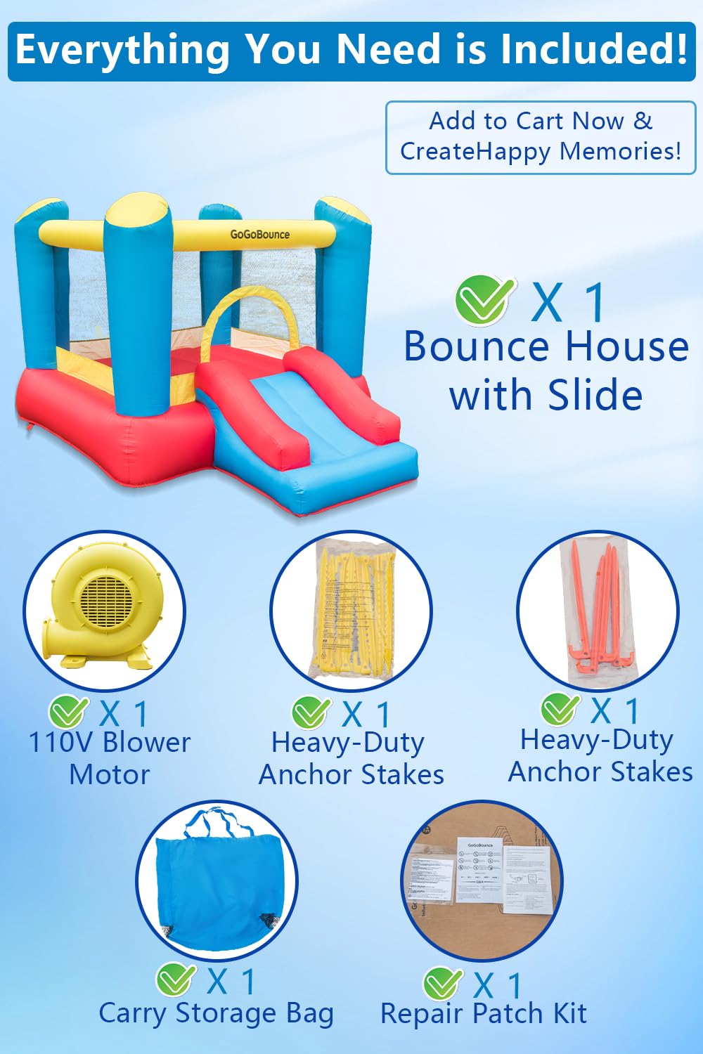 GoGoBounce indoor outdoor use enables versatile party setups
