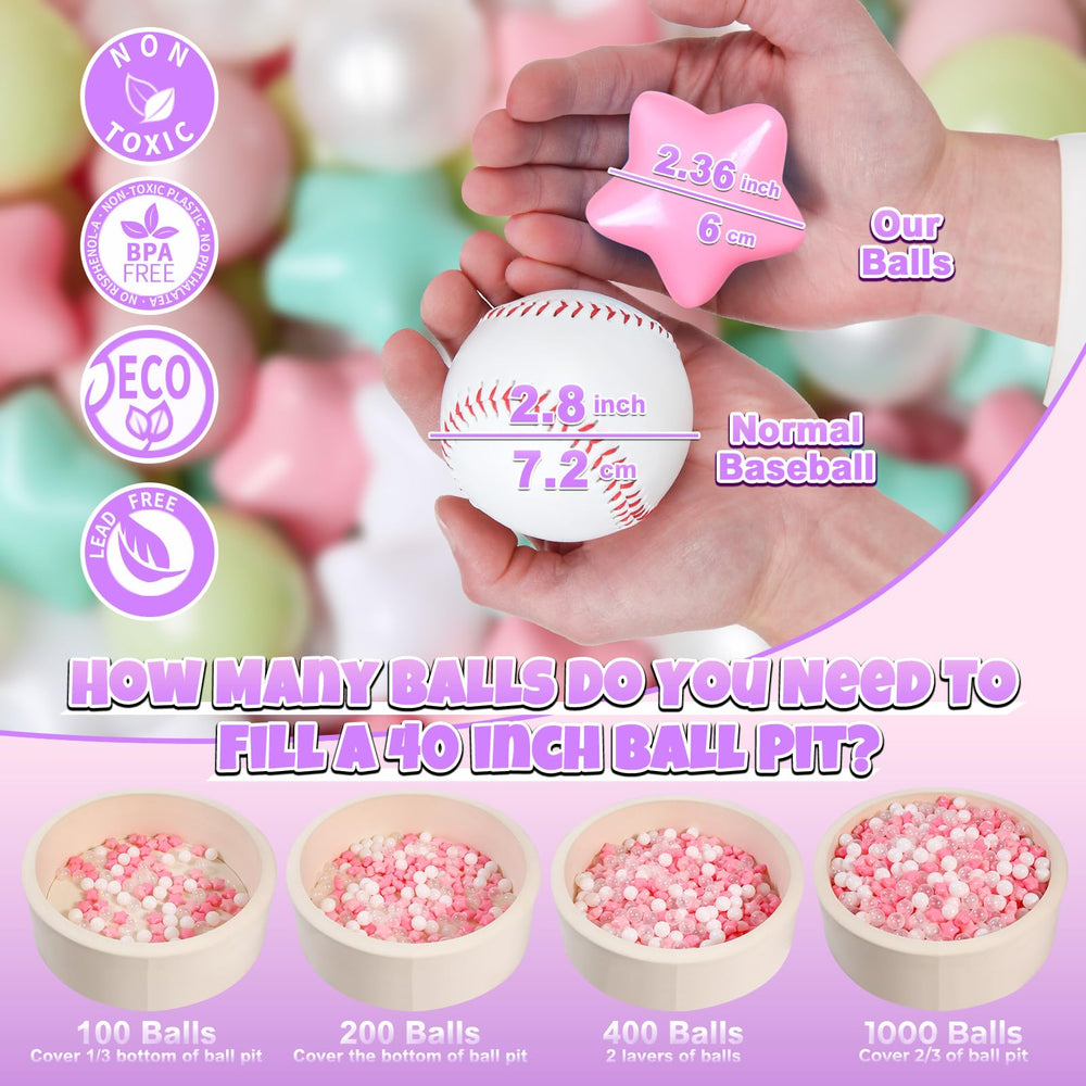 GOGOSO 2.2-inch diameter balls for easy grasp and safe play