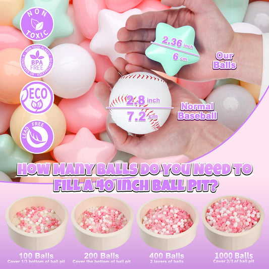 GOGOSO 2.15-inch balls fit small hands and reduce swallowing risk during play
