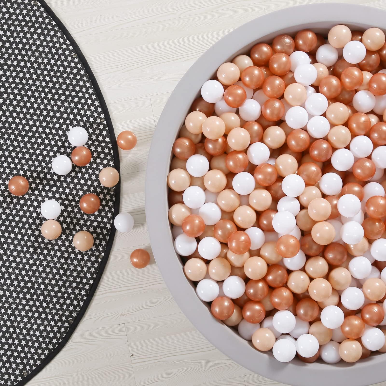 GOGOSO ball pit balls beige for toddler sensory play.
