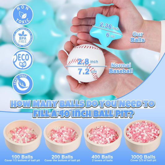 GOGOSO colorful star balls promote sensory play and coordination