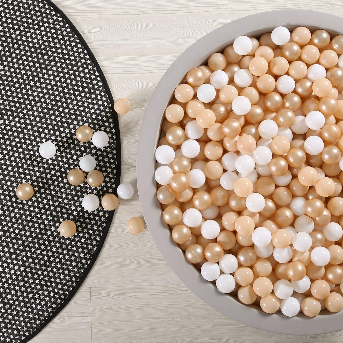 GOGOSO brown ball pit balls for toddlers, durable and safe for playtime