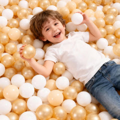 GOGOSO storage bag with brown ball pit balls, portable and tidy