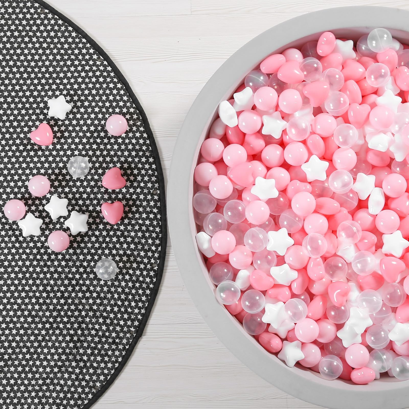 GOGOSO clear balls provide versatile fill and easy visibility.