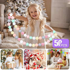 Bright colors and heart-star shapes spark imaginative play and recognition
