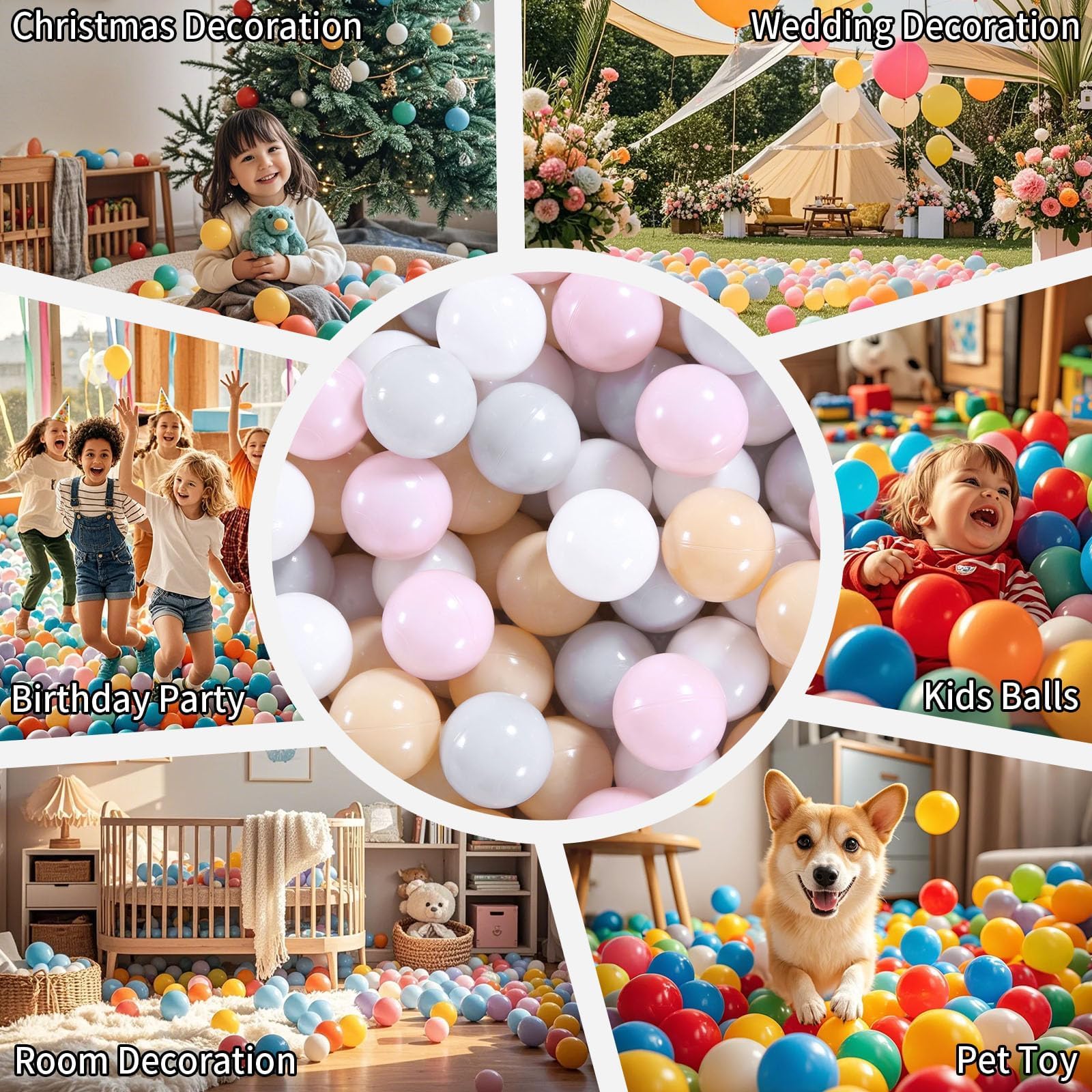 GOGOSO grey ball close-up highlights durable non-toxic construction