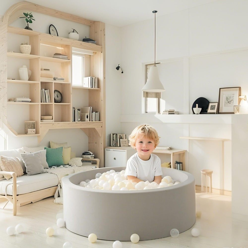 GOGOSO ball pit balls in kiddie pool invite splash-friendly fun.