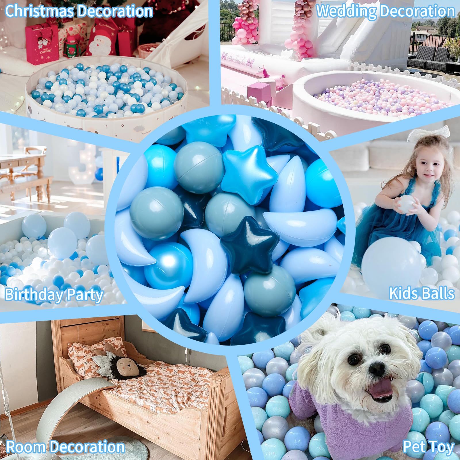 GOGOSO Ball Pit Balls kids playing — easy-to-grab shapes boost active, imaginative play