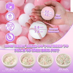 GOGOSO pastel light pink balls grouped together, BPA-free play