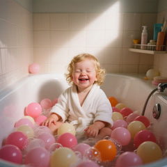 GOGOSO pastel ball pit balls mix for toddlers, promoting safe color exploration