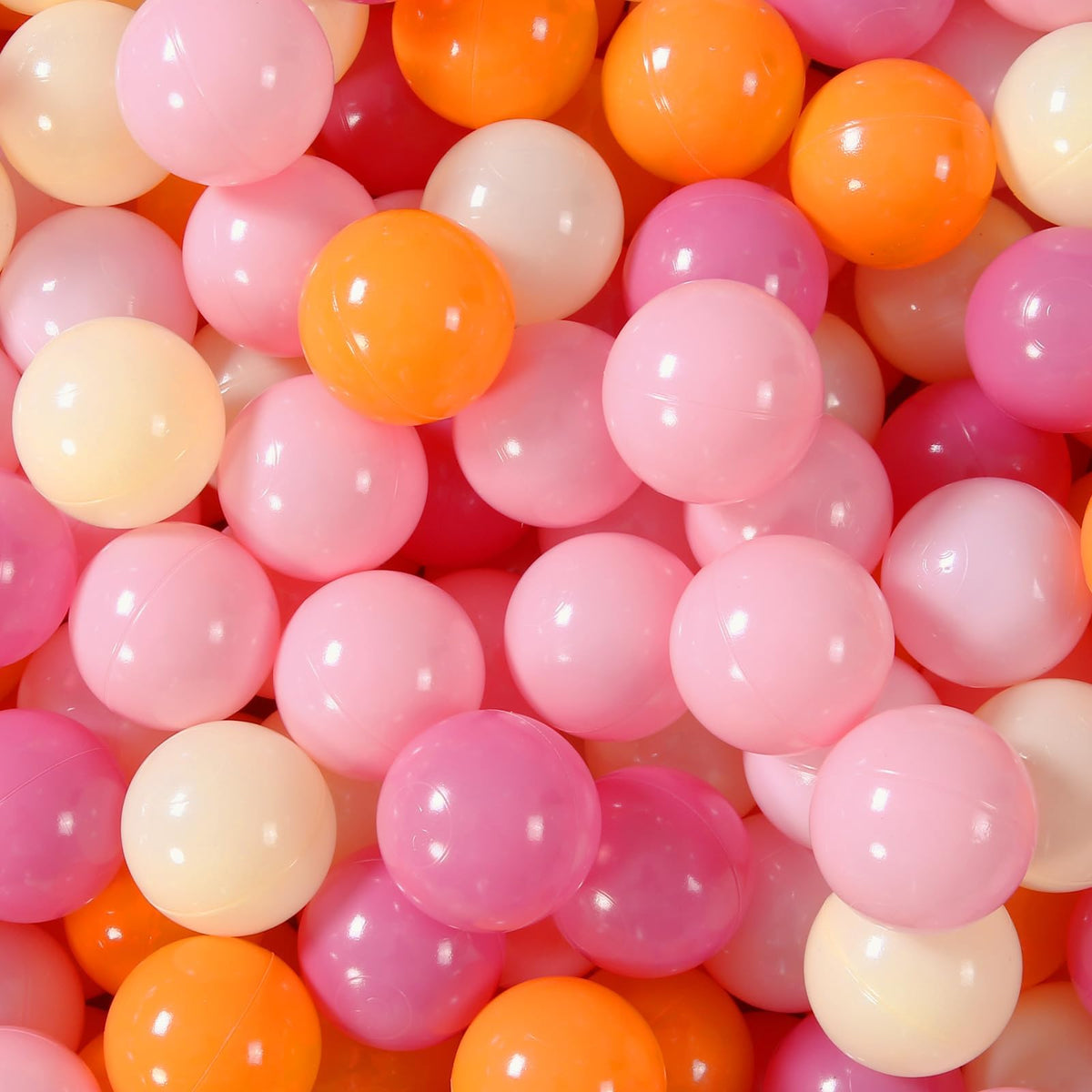 GOGOSO pastel pink ball pit ball, soft texture for toddlers' sensory play.