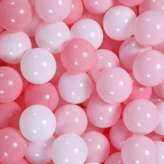 GOGOSO pastel pink ball pit ball close-up, easy to grip for toddlers