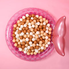 GOGOSO balls used as party photo props for pets and kids.