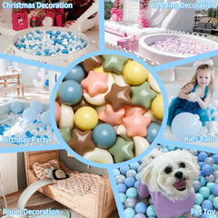GOGOSO round balls are easy to grab for toddlers.