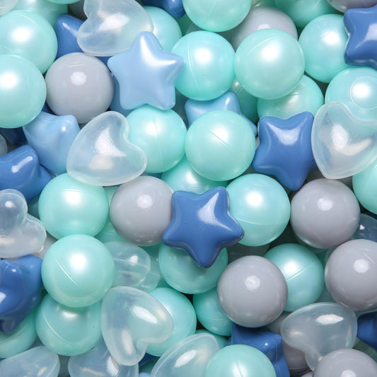 GOGOSO star heart ball in cream blue for safe toddler play