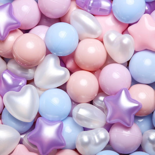 GOGOSO Ball Pit Balls star pink for colorful toddler play.
