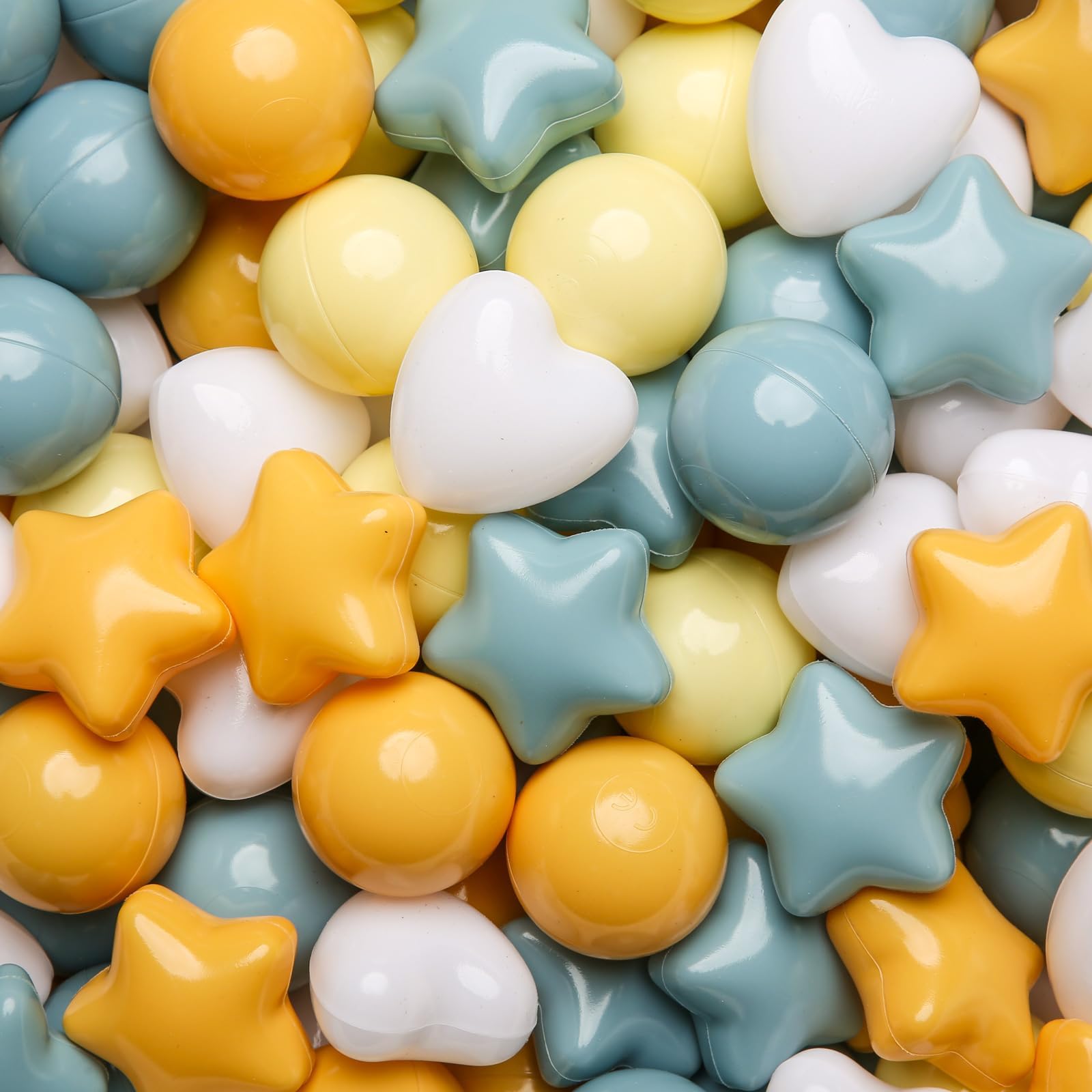 GOGOSO ball pit balls stars and hearts for pastel playtime.
