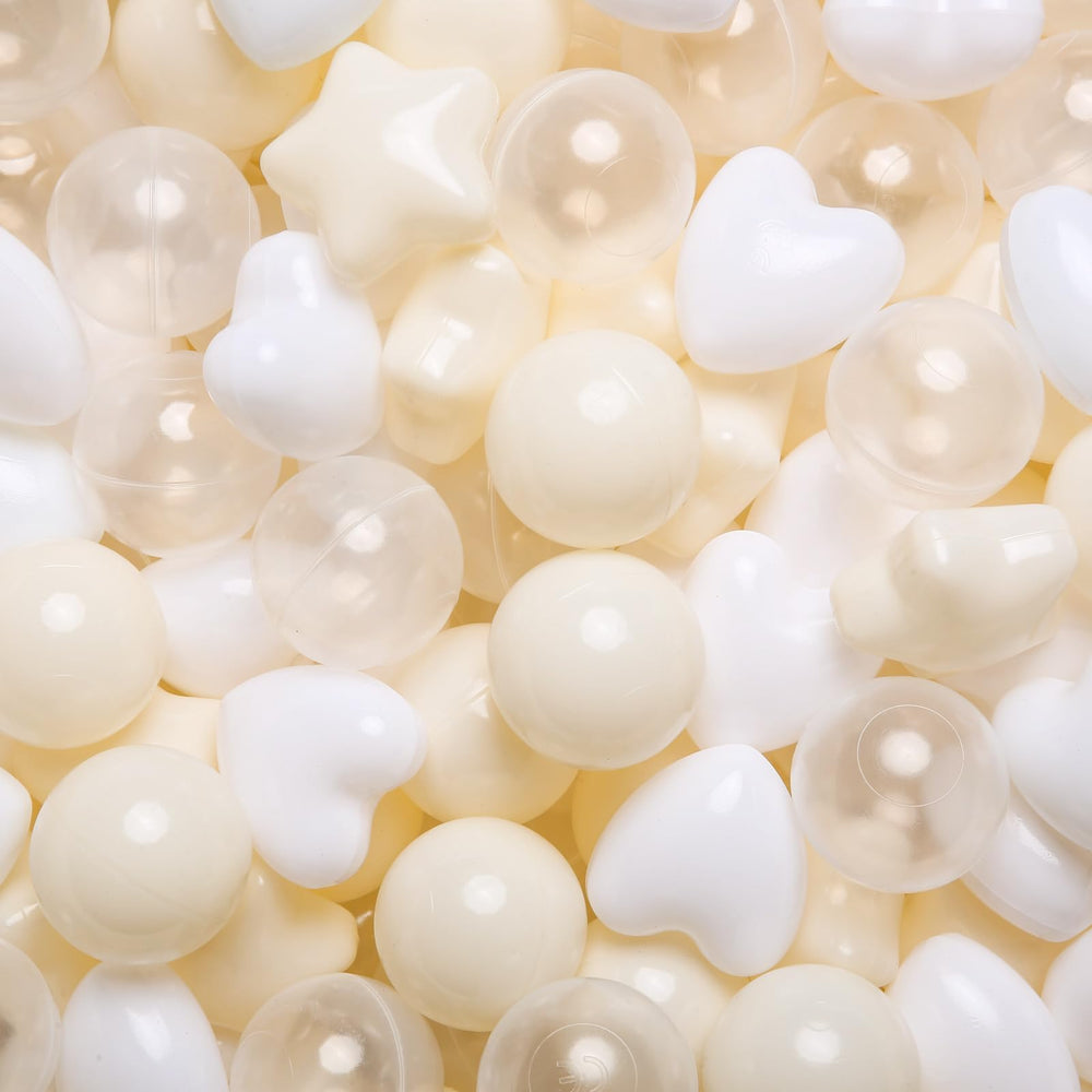 GOGOSO ball pit balls with pastel stars and hearts for imaginative play