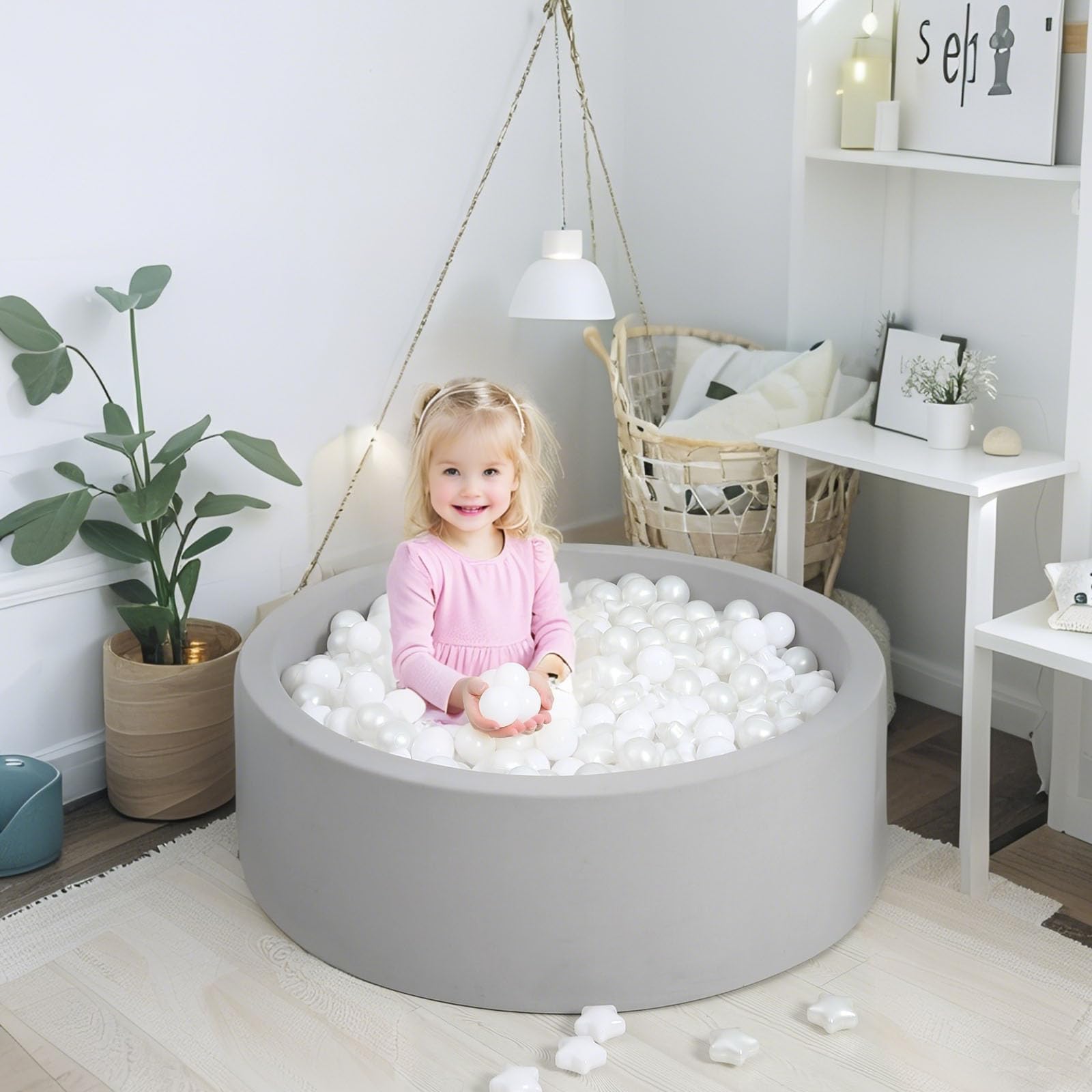 GOGOSO two-point-two-inch diameter balls fit small hands for easy grasping
