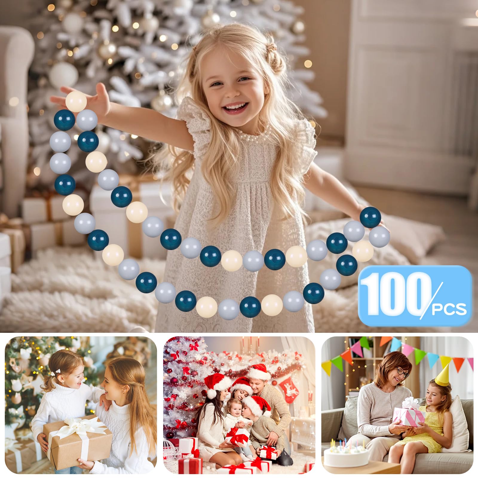 GOGOSO ball pit balls in white for bright playroom visuals