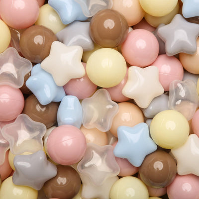 GOGOSO ball pits balls, 2.2-inch cream mix, safe for toddlers during playtime.