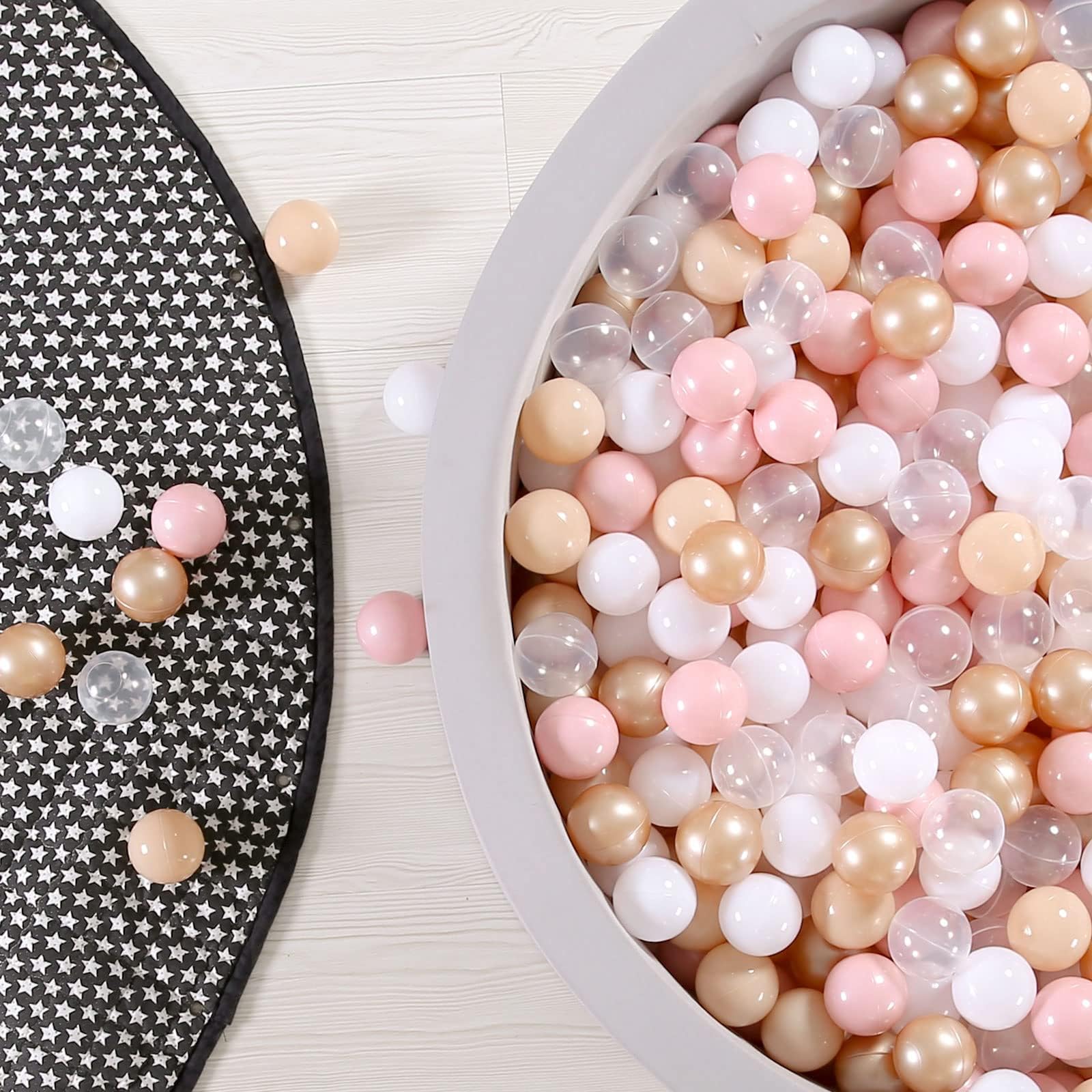 GOGOSO 2.15-inch balls sized for easy grasp by babies and toddlers